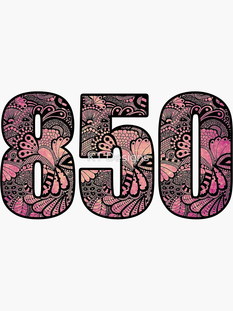 850-area-code-doodle-sticker-by-katiefarello-redbubble