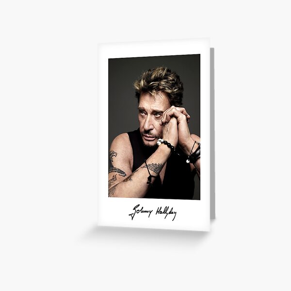 Cartes De Vœux Sur Le Theme Johnny Hallyday Redbubble