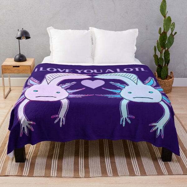 Item preview, I love you a lotl cute axolotl valentine designed and sold by DesignsofNote.