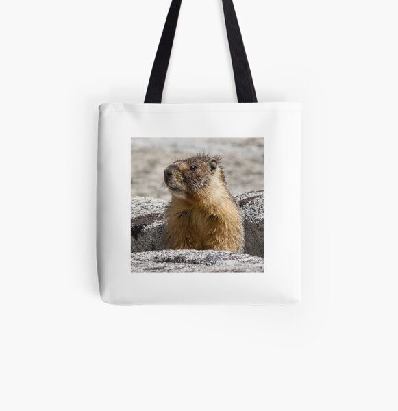 A marmot appears All Over Print Tote Bag
