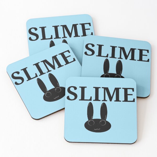 Item preview, Slime in black with a bunny face designed and sold by Nnone.