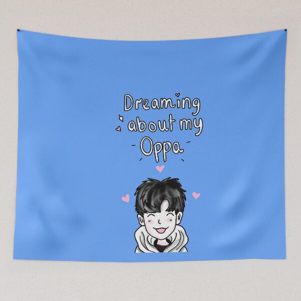 Item preview, I Love My Oppa -  Blue designed and sold by ChopstickNoodle.