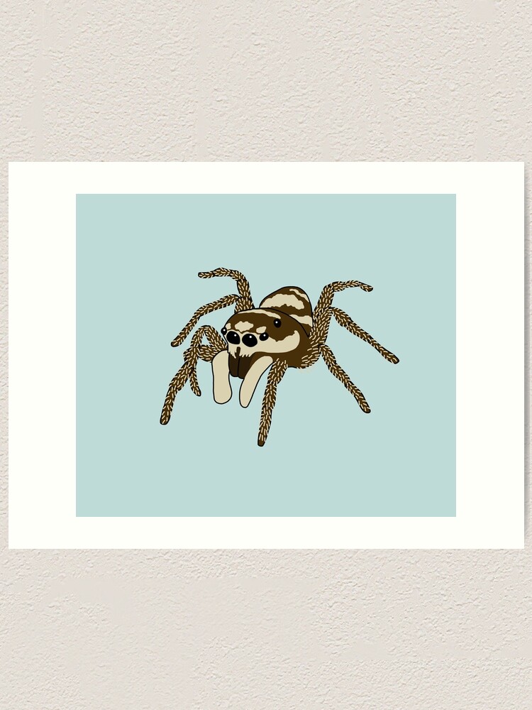絵画 jumping Zebra Jumping Spider
