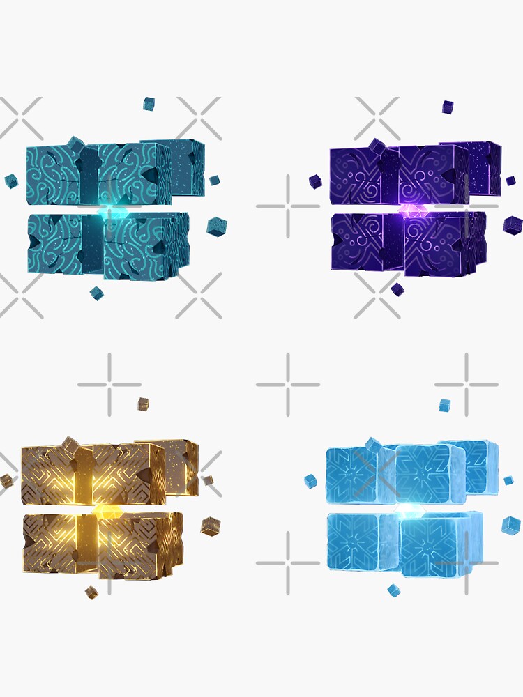 "Genshin Impact Hypostasis Set A" Sticker for Sale by soijedml Redbubble