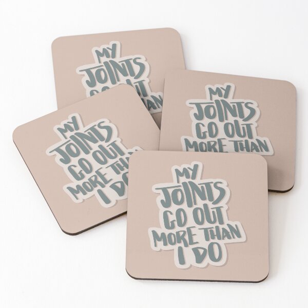 Item preview, My Joints Go Out More Than I Do Hand Lettered Quote designed and sold by BexGrimwood.