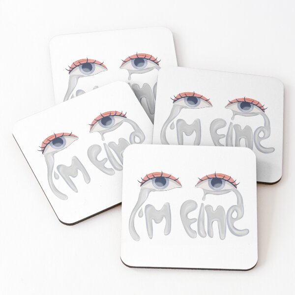 Item preview, crying eyes, lying words, sad eyes crying out i'm fine  designed and sold by MimmyG.