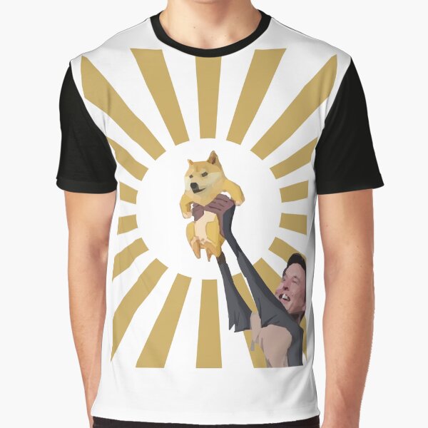 Dogecoin cryptocurency and Elon musk Graphic T-Shirt