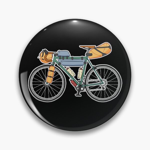 Item preview, Bikepacking Bike / Gravel Bicycle for dark backgrounds designed and sold by PedalAndChain.