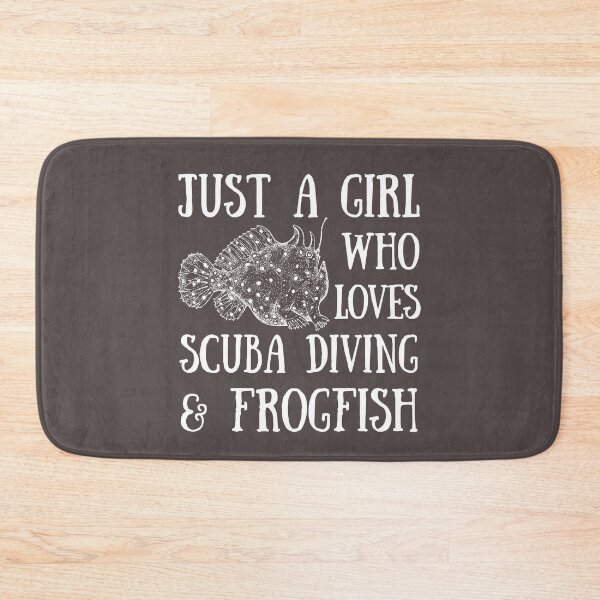 Item preview, Just A Girl Who Loves Scuba Diving & Frogfish designed and sold by StudioAquaLumos.