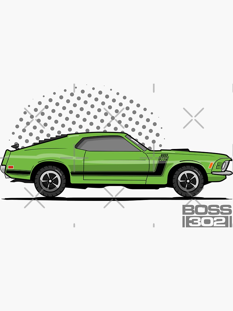 1970 Muscle Car Sticker for Sale by Chrome and Coils