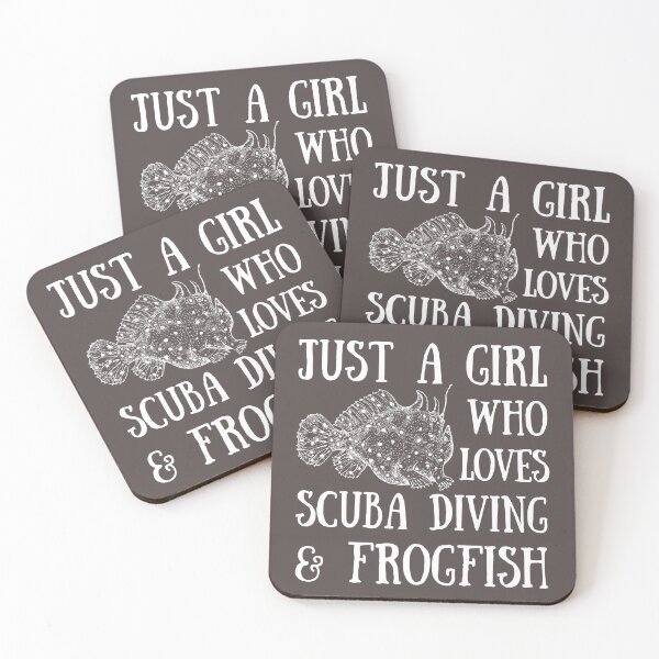 Item preview, Just A Girl Who Loves Scuba Diving & Frogfish designed and sold by StudioAquaLumos.
