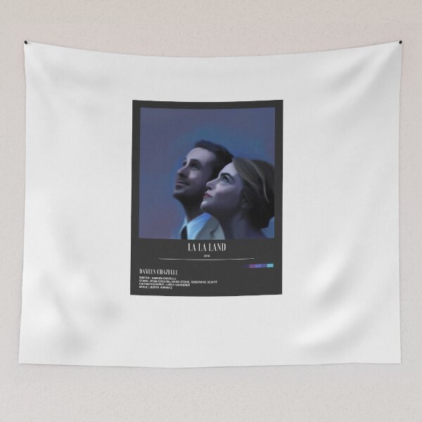 Item preview, La La Land - Emma Stone, Ryan Gosling 2016 digital art illustrated minimalist poster designed and sold by Yesha  Vayeda.