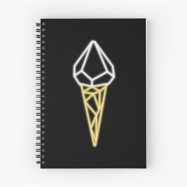 Item preview, Neon Geometric Ice Cream Cone In White and Yellow designed and sold by Fotografille.