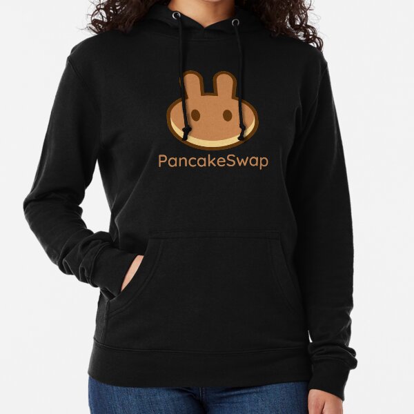Pancake Swap Shirt, Stylish PancakeSwap CAKE Logo Lightweight Hoodie