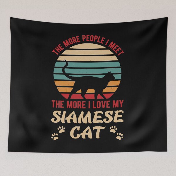 Item preview, Funny Siamese Cat designed and sold by artworkbyrihen.