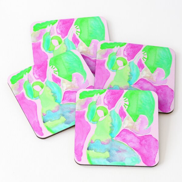 Item preview, Dance of the Seven Veils - Pink and Green  designed and sold by Niina  Niskanen.