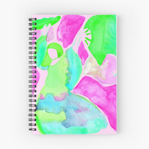 Item preview, Dance of the Seven Veils - Pink and Green  designed and sold by Niina  Niskanen.