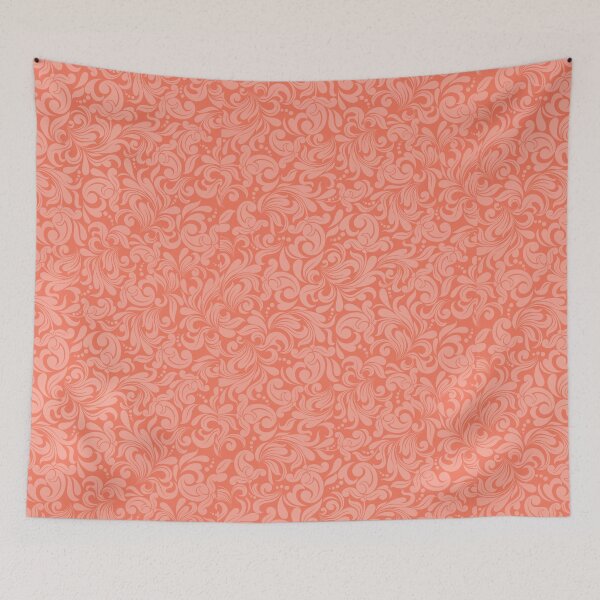 Item preview, Coordinado de flores silvestres de verano - Damasco coral melocotón designed and sold by KrisInStitches.