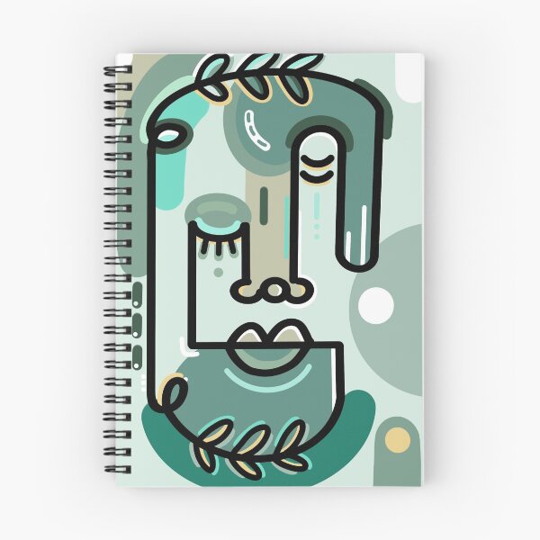 Item preview, Face Line Art Green designed and sold by artbysarana.