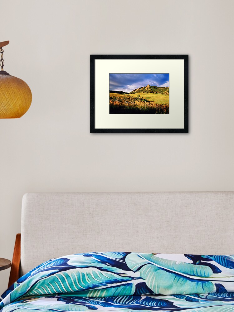 Thumbnail 2 of 7, Framed Art Print, Summer At The Flatirons designed and sold by nikongreg.