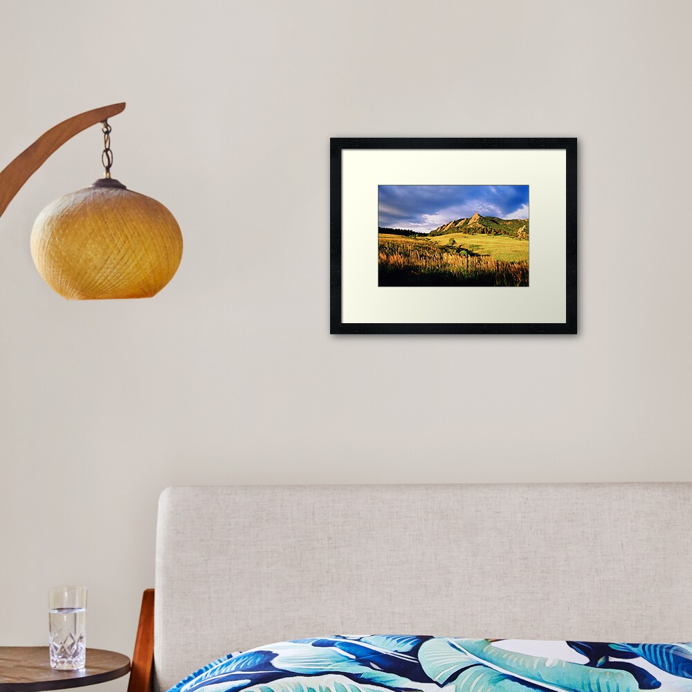 Summer At The Flatirons Framed Art Print
