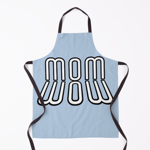 Item preview, WOW MOM lettering - mirror writing - all the best not only for Mother's Day (light blue designed and sold by kikidu21.