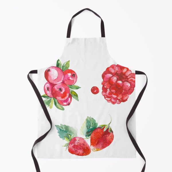 Item preview, Red watercolor summer fruit sticker pack with strawberries, raspberries and redberries designed and sold by KIKAIA The Label.