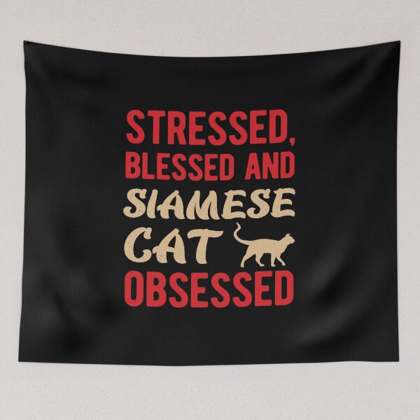 Item preview, Funny Siamese Cat designed and sold by artworkbyrihen.
