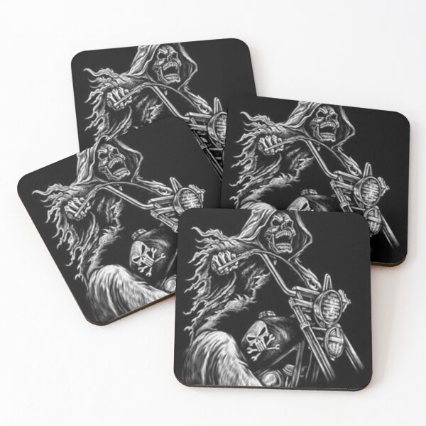 Item preview, Grim Reaper Riding a motorcycle. designed and sold by slashrose4ever.