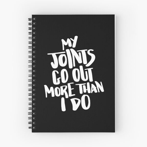 Item preview, My Joints Go Out More Than I Do Hand Lettered Quote designed and sold by BexGrimwood.