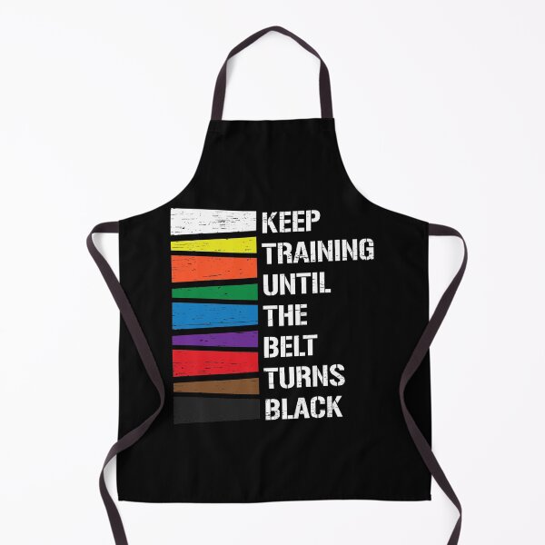 Item preview, Keep Training Until The Belt Turns Black Rainbow Taekwondo Dobok Fight Fist Warrior Wrestling Combat Karate designed and sold by shirti.