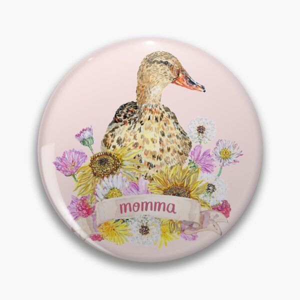 Item preview, Duck Momma with Sunflowers, Daisies and Dandelion Flowers designed and sold by becca-boyce.