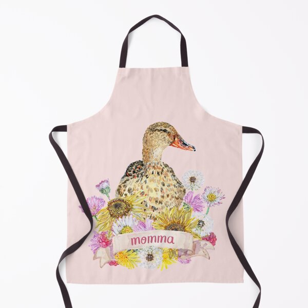 Item preview, Duck Momma with Sunflowers, Daisies and Dandelion Flowers designed and sold by becca-boyce.