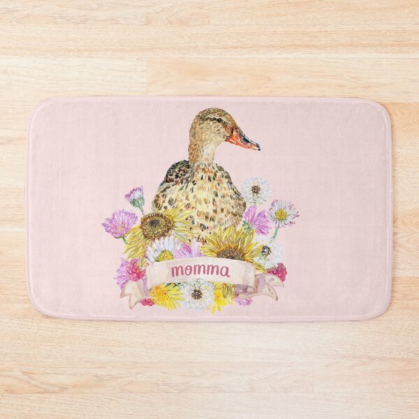Item preview, Duck Momma with Sunflowers, Daisies and Dandelion Flowers designed and sold by becca-boyce.