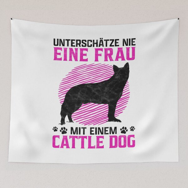 Item preview, Woman with Australian Cattle Dog Sheepdog Gift designed and sold by madgrfx.