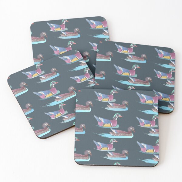 Item preview, Wood Ducks bird species art designed and sold by TheWaterBirds.