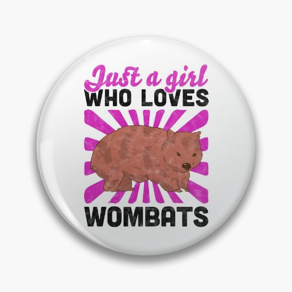 Artikelvorschau, Mädchen das Wombat liebt Beuteltier Australien Geschenk entworfen und verkauft von madgrfx.