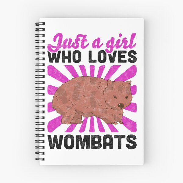 Item preview, Girl who loves wombat marsupial Australia gift designed and sold by madgrfx.