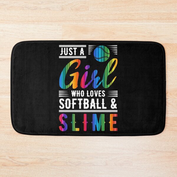 Item preview, Just A Girl Who Loves Softball Catcher Pitcher Athlete Base Sports Fielding Bat Field Coach Team Swing Home designed and sold by shirti.