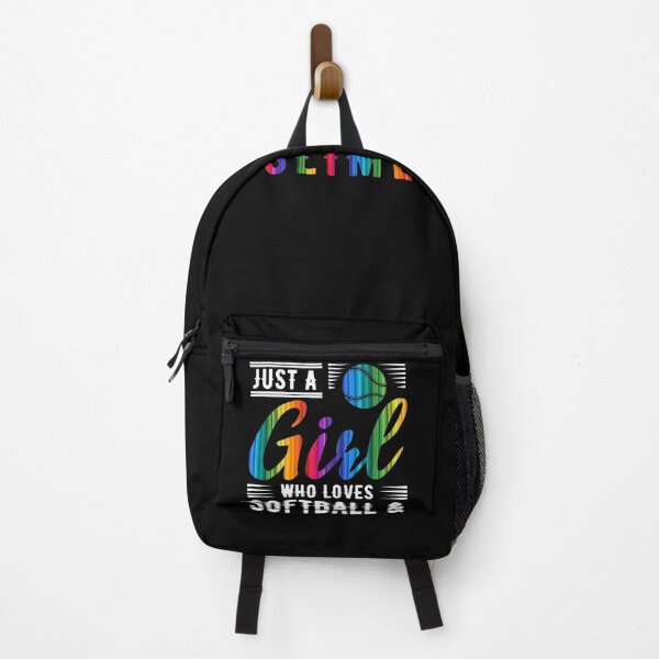 Item preview, Just A Girl Who Loves Softball Catcher Pitcher Athlete Base Sports Fielding Bat Field Coach Team Swing Home designed and sold by shirti.