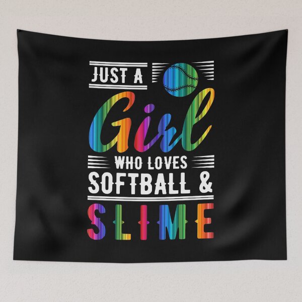 Item preview, Just A Girl Who Loves Softball Catcher Pitcher Athlete Base Sports Fielding Bat Field Coach Team Swing Home designed and sold by shirti.