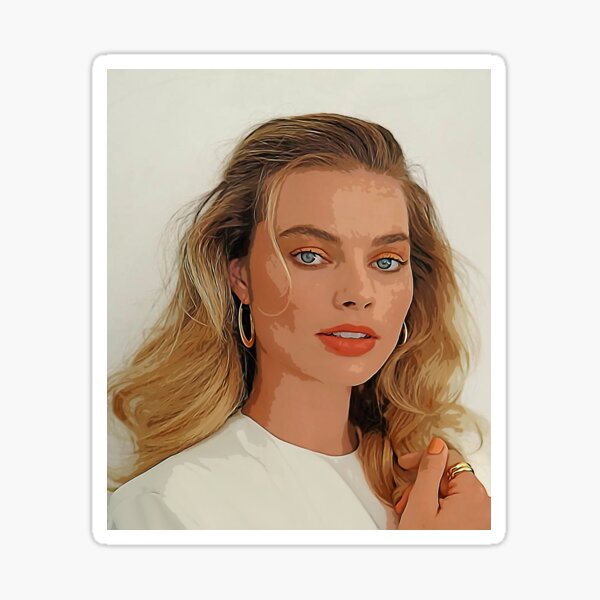 Margot Robbie - Conception graphique Sticker