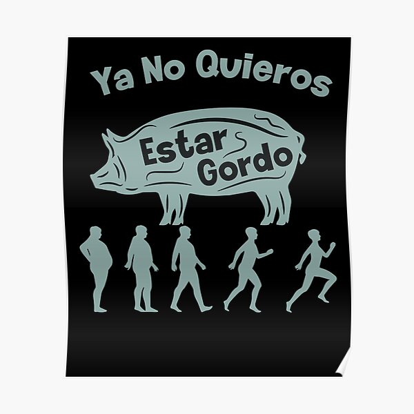 don't want to be fat anymore-Ya No Quieros Estar Gordo  Poster