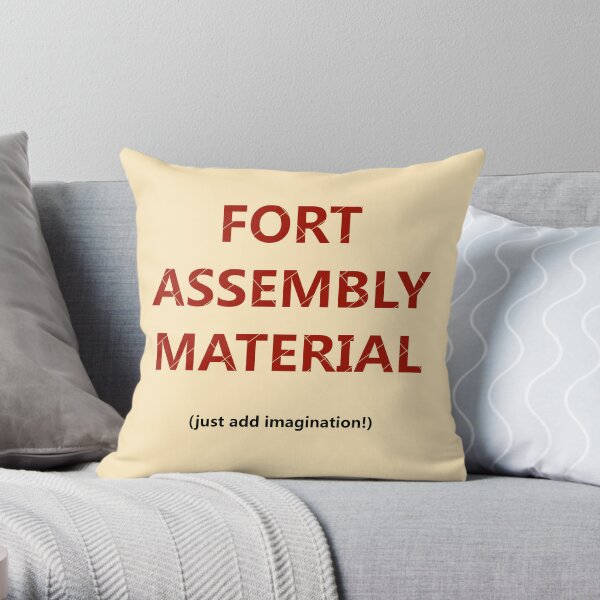 Fort Construction Kit Throw Pillow