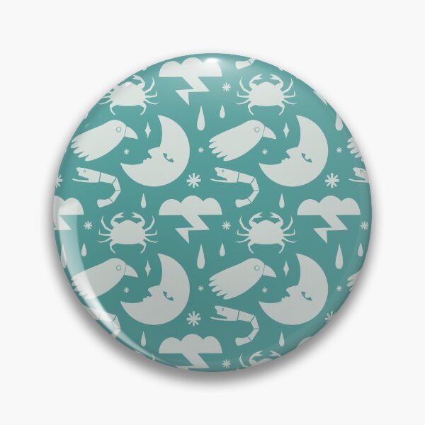 Item preview, Moon, Crab, Bird, Shrimp - blue designed and sold by lupomanaro.