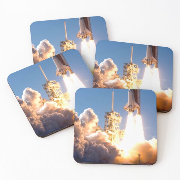 Item preview, vintage space rocket launch designed and sold by KarmaRoots.