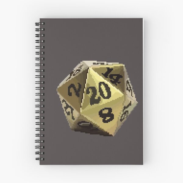 Item preview, Gold D20 Pixel Art designed and sold by Twizard.