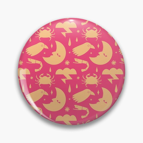 Item preview, Moon, Crab, Bird, Shrimp - pink designed and sold by lupomanaro.