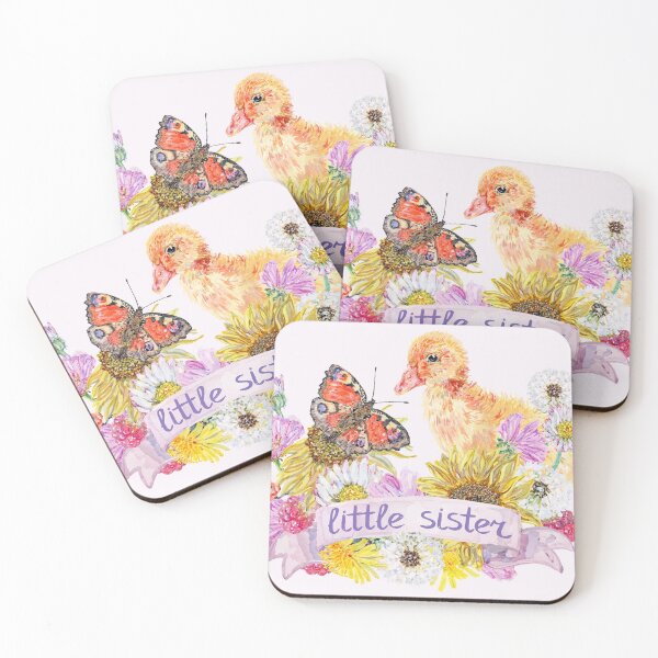 Item preview, Baby Duck Little Sister - Summer Flowers designed and sold by becca-boyce.