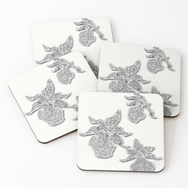 Item preview, Orchids Shine, Silver and Chrome designed and sold by SpiritGifts.